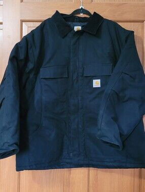 Carhartt Classic Duck Chore Jacket C003 BLK Black Quilted Lined Men’s 3XL